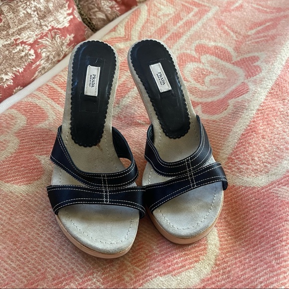 Prada nylon heeled sandal - Picture 3 of 7